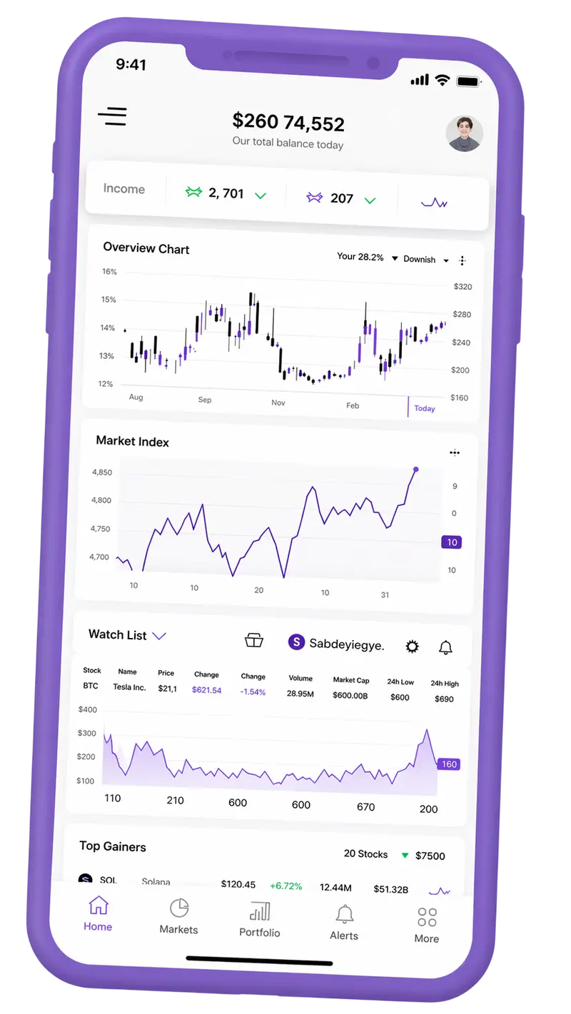 Mobile App zur Portfolioverwaltung